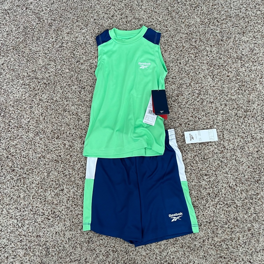 *NEW* REEBOK BASKETBALL TANK AND SHORTS OUTFIT.